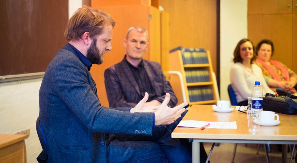 161102 teologisk salon, den ny ateisme, glostrup sognegård, dennis nørmark, steffen ringaard andresen