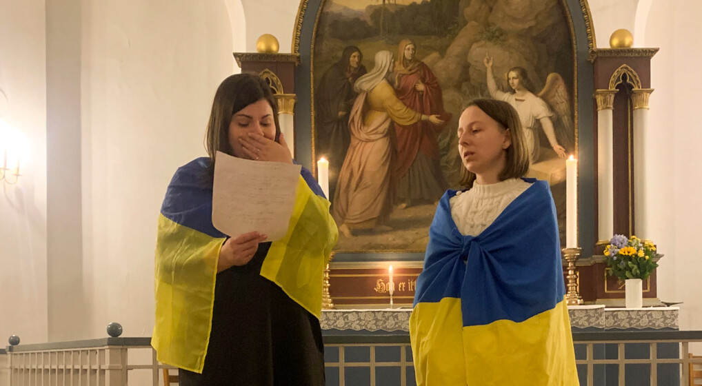 Fredsgudstjeneste for Ukraine To ukrainere fortæller om hvad der sker i deres hjemland